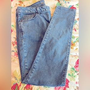 Michael Khors polka dot jeans size 10